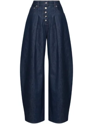 Jacquemus Le De Nîmes Ovalo ワイドジーンズ | ブルー | FARFETCH JP