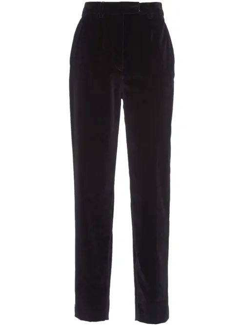 Pantalon en velours à coupe droite - Prada - Modalova