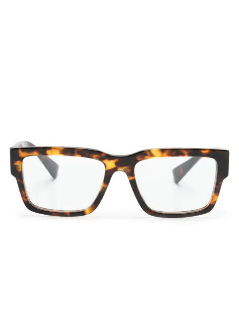 Miu Miu Eyewear tortoiseshell-effect rectangle-frame glasses