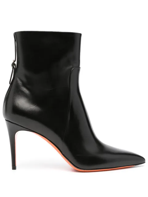 Santoni 90mm leather ankle boots