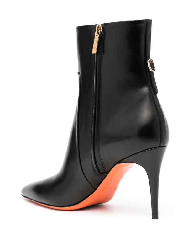Santoni 90mm Leather Ankle Boots Farfetch