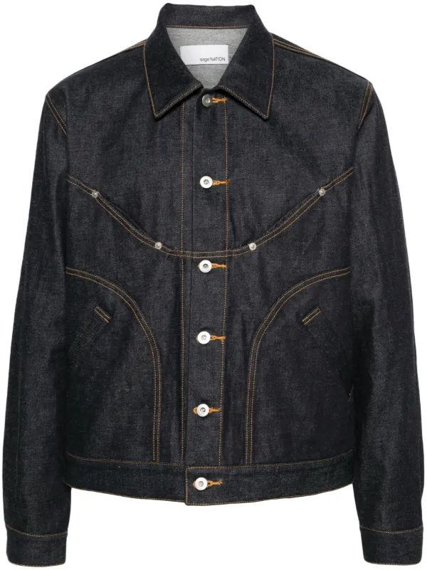 SAGE NATION Jiji Denim Jacket - Farfetch