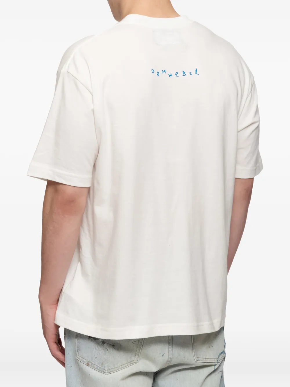 DOMREBEL Booboo T-shirt met grafische print Wit