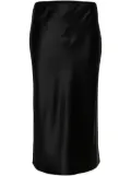 JOSEPH elasticated-waist silk skirt - Black