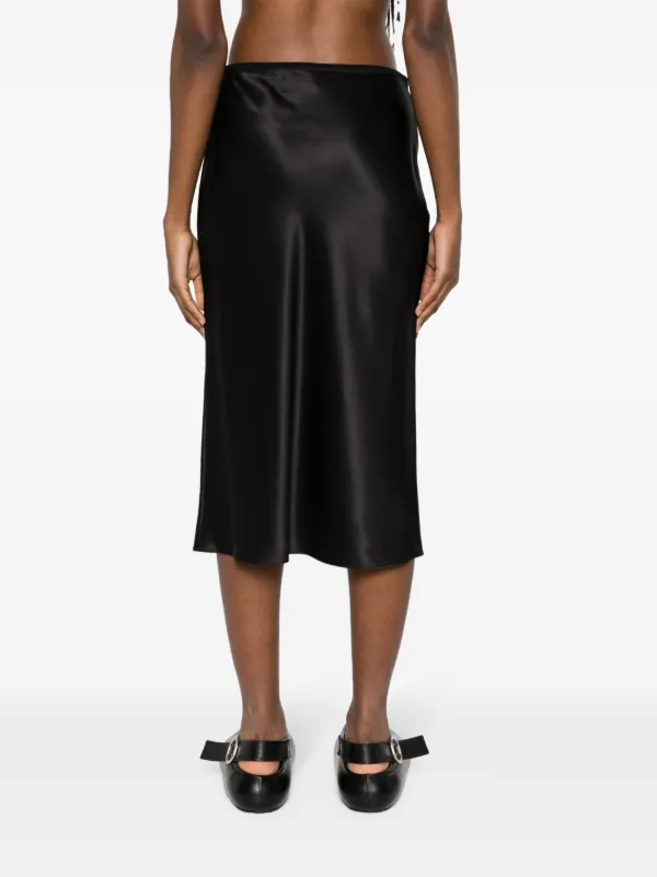 JOSEPH elasticated-waist Silk Skirt | Black | FARFETCH UK