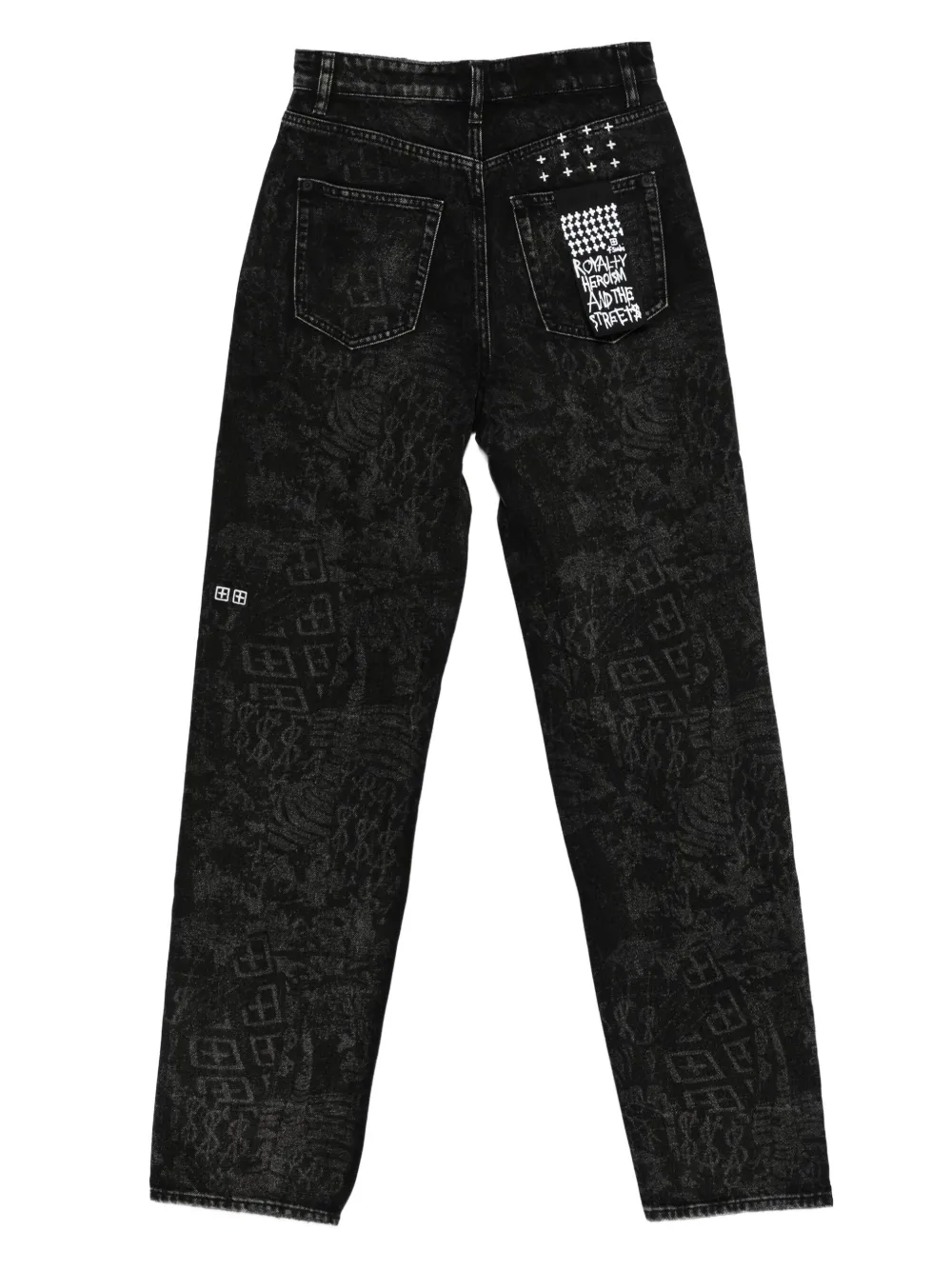 Ksubi Playback Graf logo-pattern jeans - Zwart