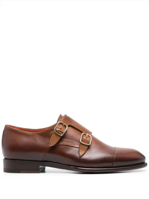 Santoni zapatos con doble hebilla