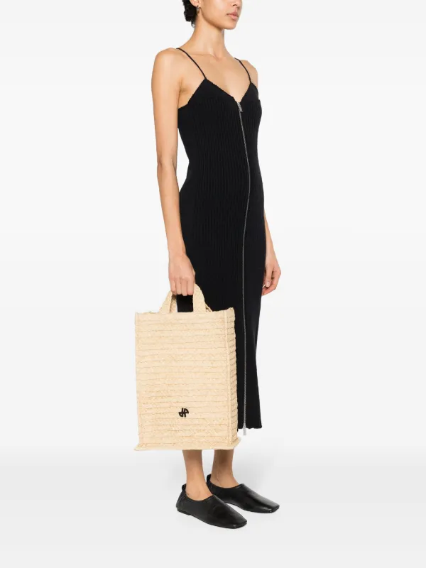 Patou Vertical JP ラフィア ハンドバッグ | ニュートラル | FARFETCH JP