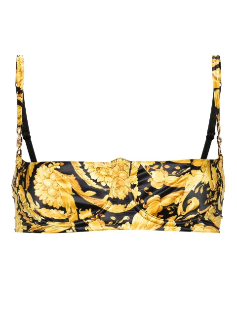 Versace brasier balconette con estampado Barocco