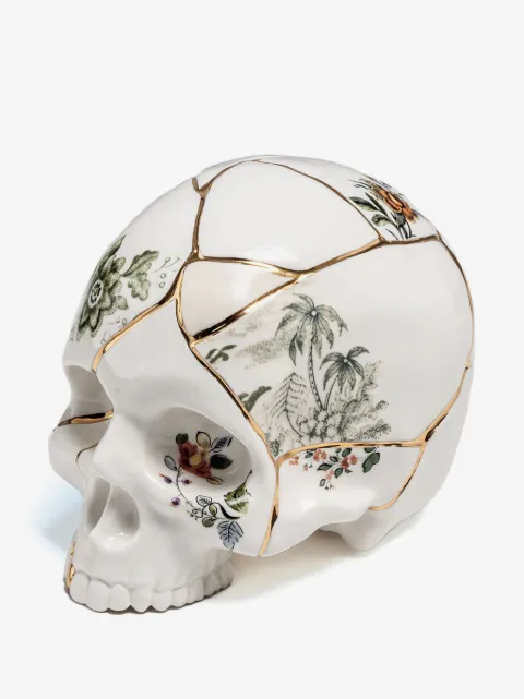 Seletti x Marcantonio Raimondi Malerba Kintsugi porcelain skull
