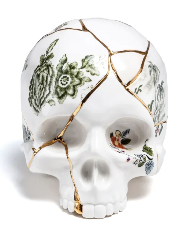 Seletti x Marcantonio Raimondi Malerba Kintsugi Porcelain Skull