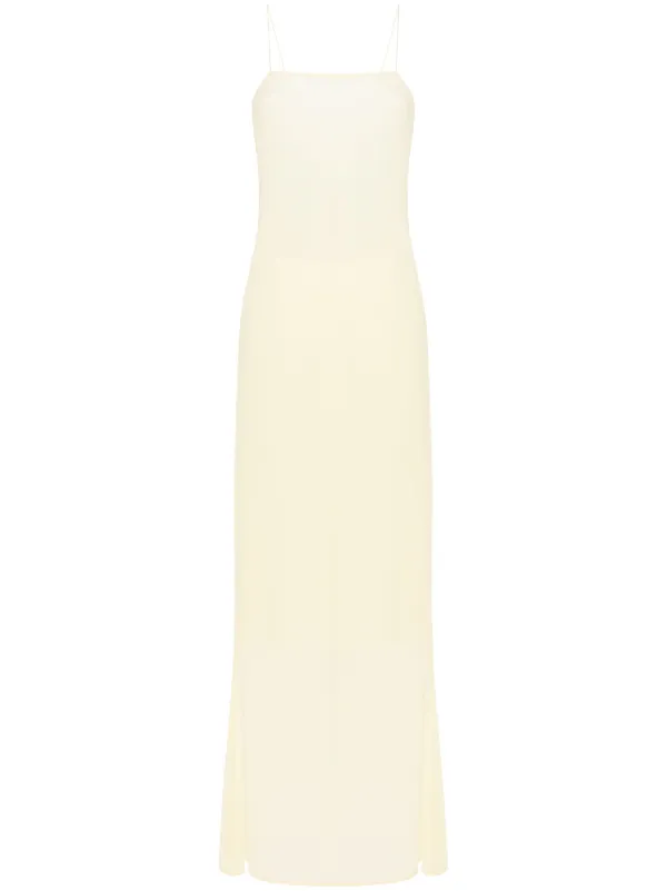 Jacquemus La Robe Brezza Slip Dress in Yellow