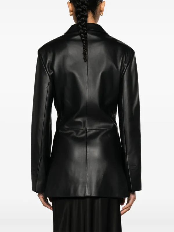 Jacquemus La Veste Tibau Cuir ジャケット | ブラック