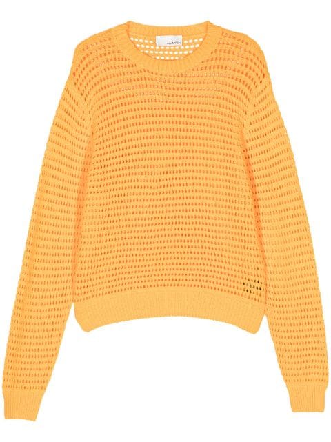 SAGE NATION Summer Hatchi open-knit jumper