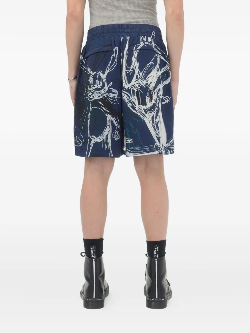 DOMREBEL ROO drawstring shorts Blauw