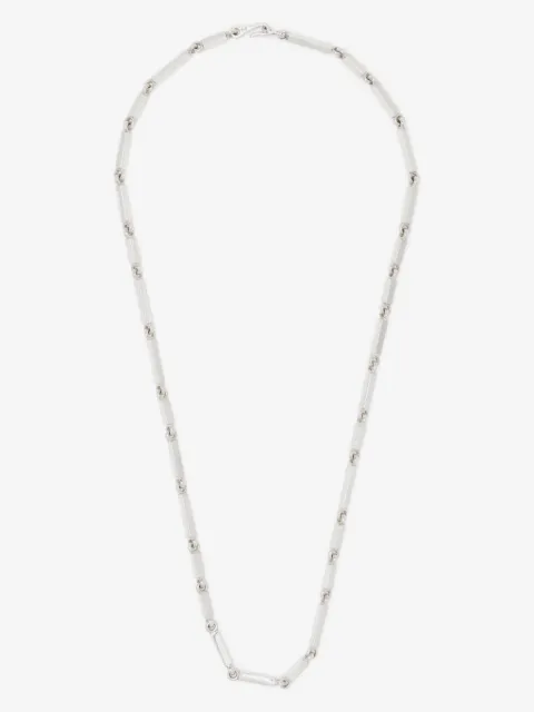 MAOR Cuadrangular silver necklace