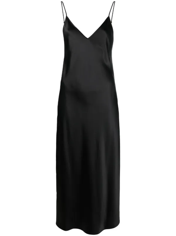 オールインワン・サロペット Joseph Clea Silk Satin Flared Dress JOSEPH Clea Silk Satin Flared Dress | Black | FARFETCH