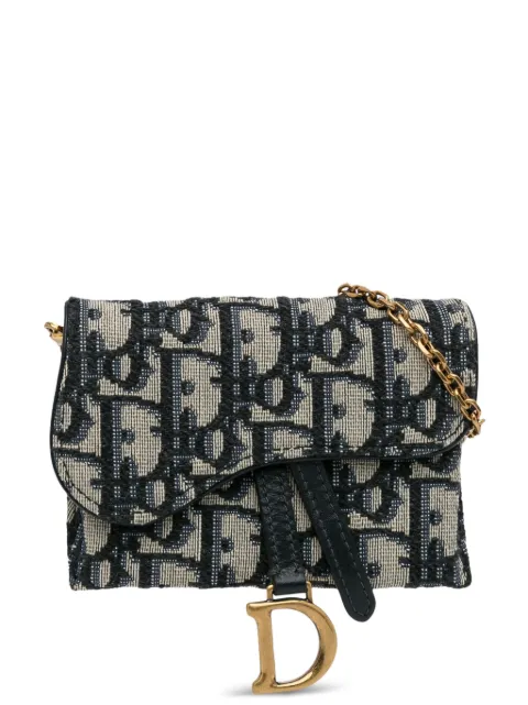 Christian Dior 2020 pre-owned Trotter mini Saddle shoulder bag