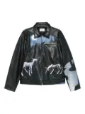 Coperni graphic-print jacket - Black