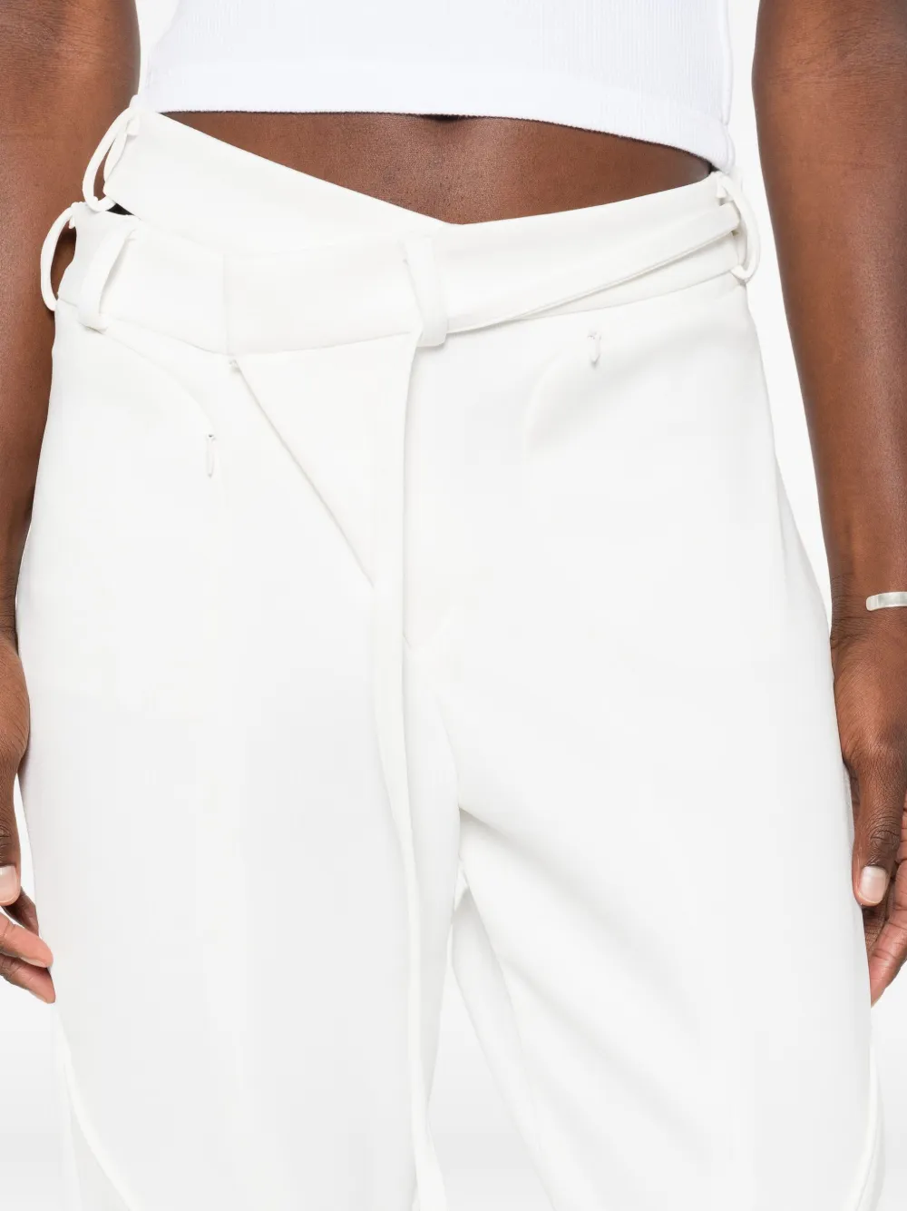 Ottolinger Broek met contrasterend vlak Wit
