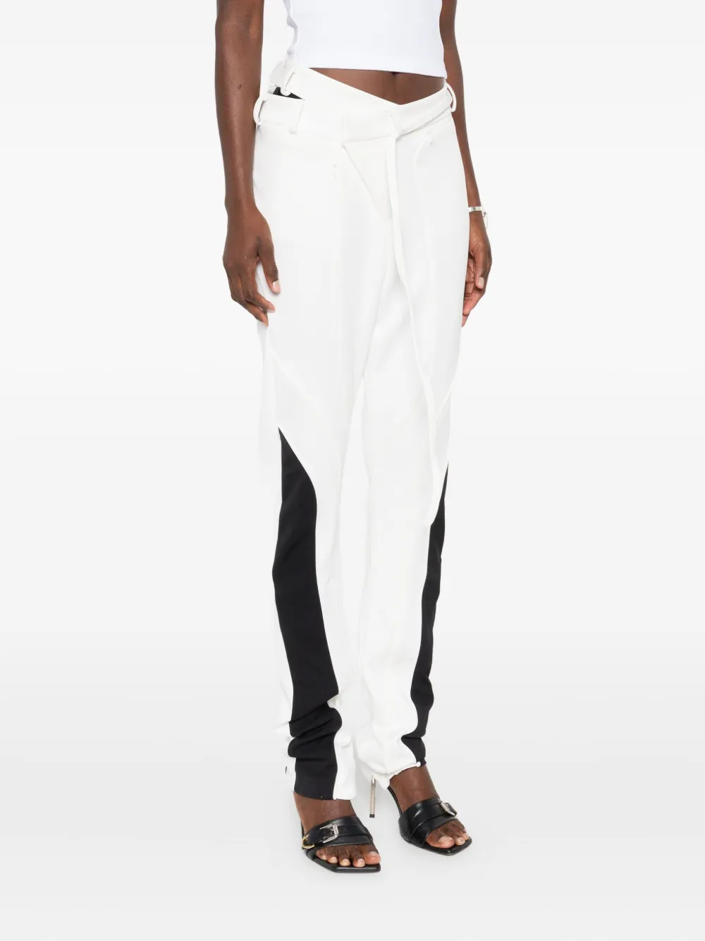 Ottolinger Broek met contrasterend vlak Wit
