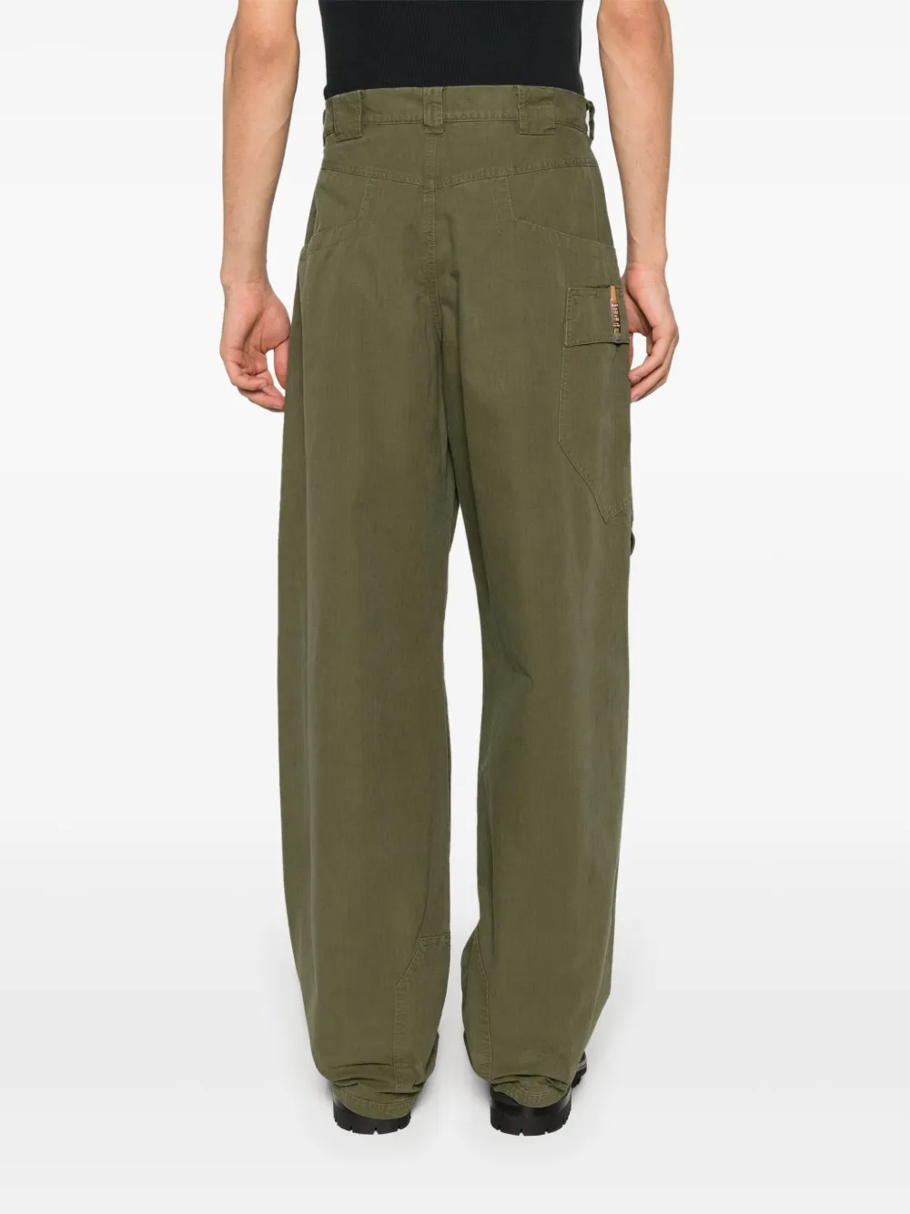 OBJECTS IV LIFE High waist cargo broek Groen