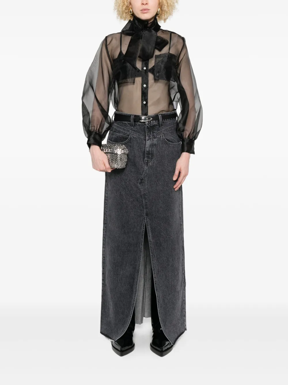 SLVRLAKE Dallas maxi skirt - Zwart