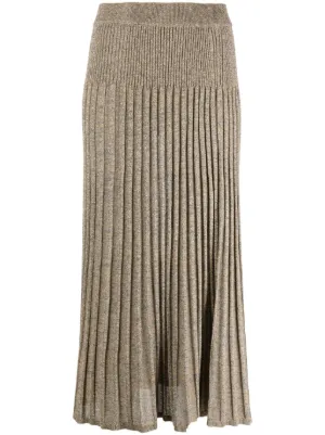 Joseph pleated denim on sale skirt