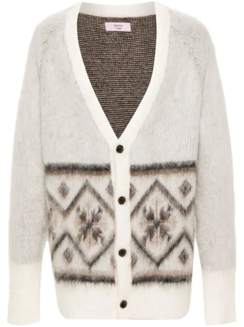 Martine Rose brushed Fair Isle-intarsia cardigan