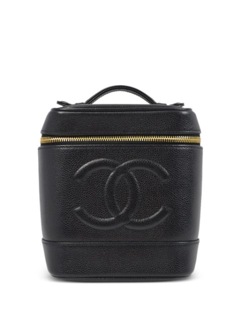 HOT SALE CHANEL 1998 CC stitch Vanity handbag Women