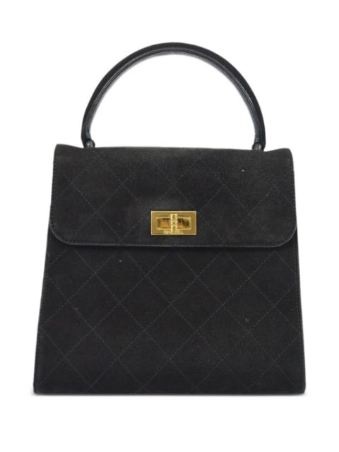 Cheap HOT SALE CHANEL 1998 Mademoiselle diamond-quilted tote bag Women