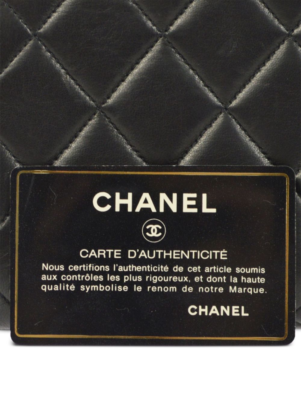 Pre-owned Chanel 菱纹绗缝金属框手提包（1997年典藏款） In Black