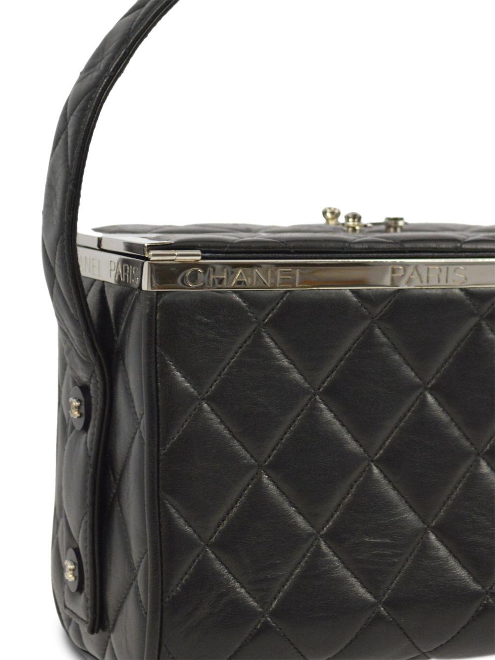 CHANEL 1997 diamond-quilted metal frame handbag Women