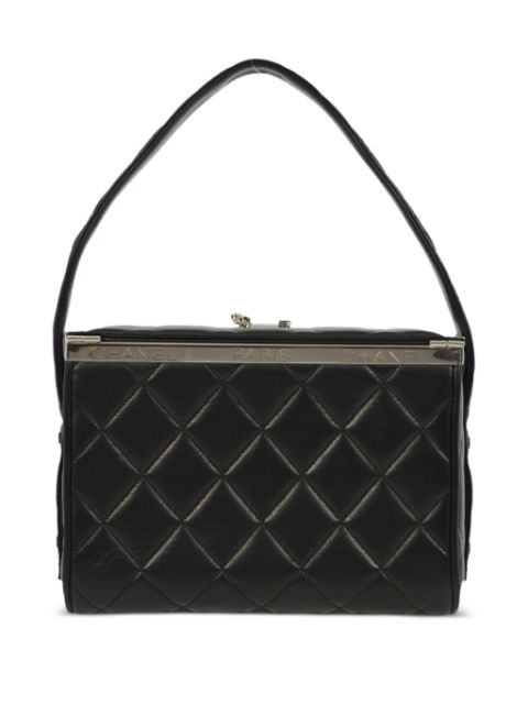 CHANEL 1997 diamond-quilted metal frame handbag Women