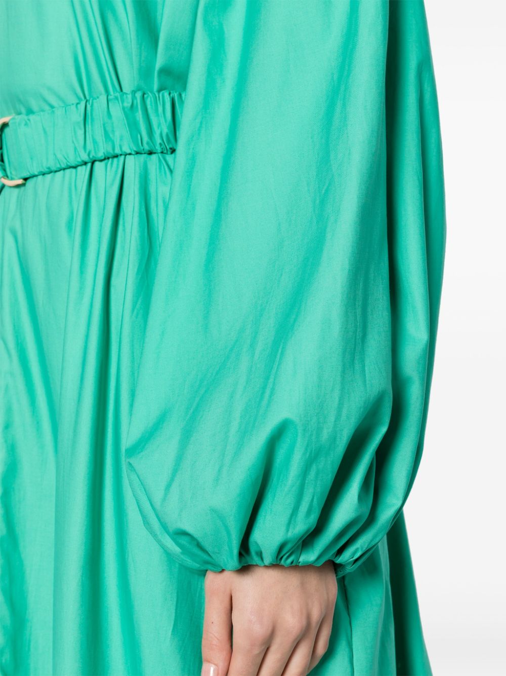 Shop Acler Springer Belted Maxi Dress In Green