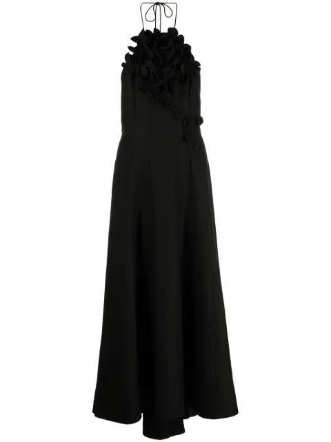 Acler vestido midi Toren con cuello halter