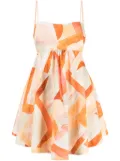 Acler Pemberton watercolour-print minidress - Multicolour