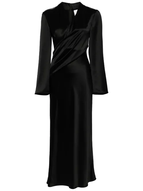 Acler robe Picadilly satiné - Noir - Acler - Modalova
