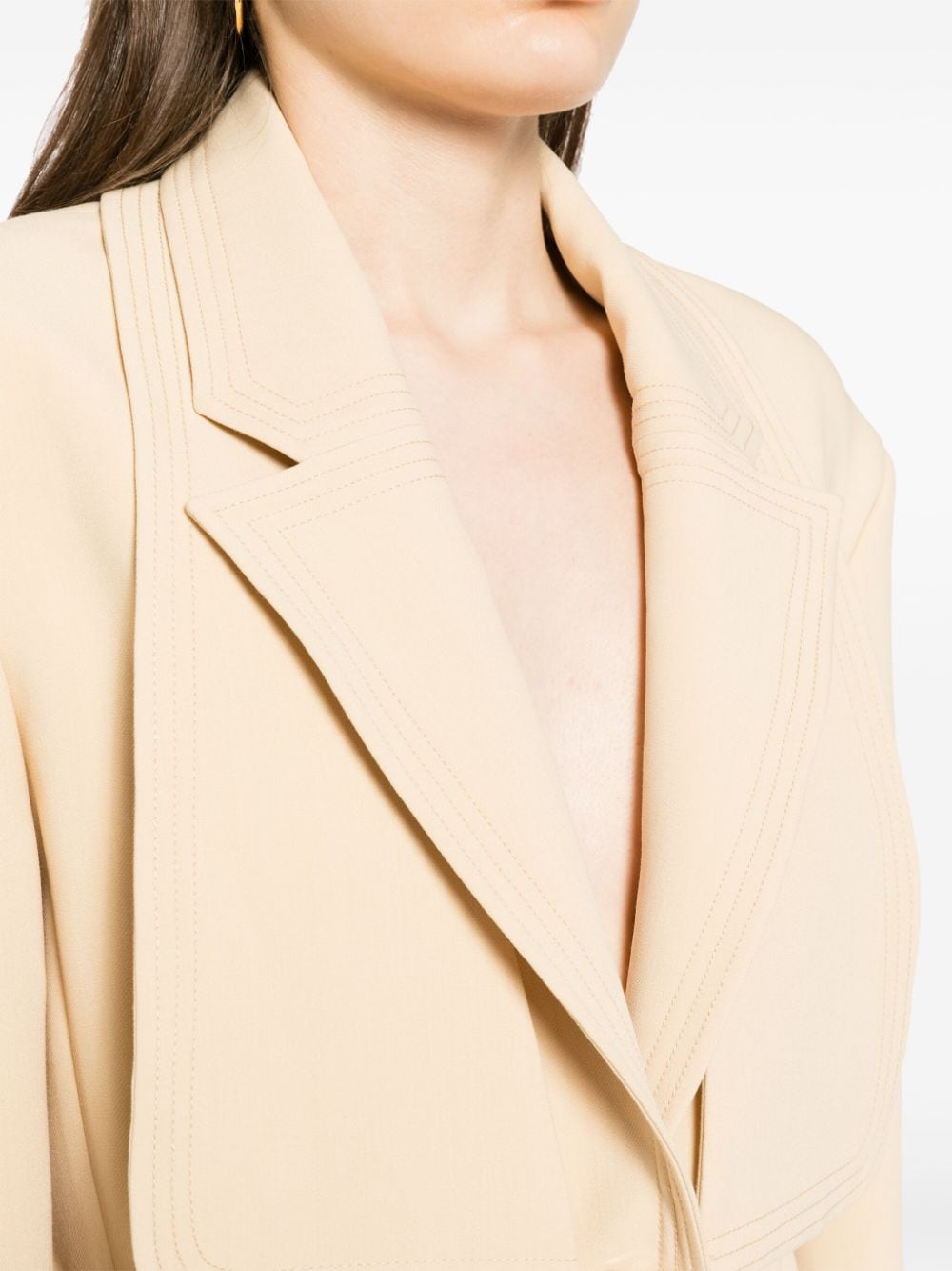 Shop Acler Wirra Single-breasted Blazer In Yellow