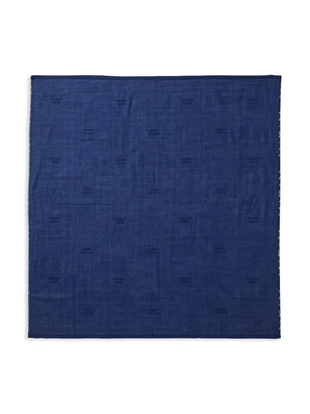 Miki House check-pattern cotton blanket | Image 2