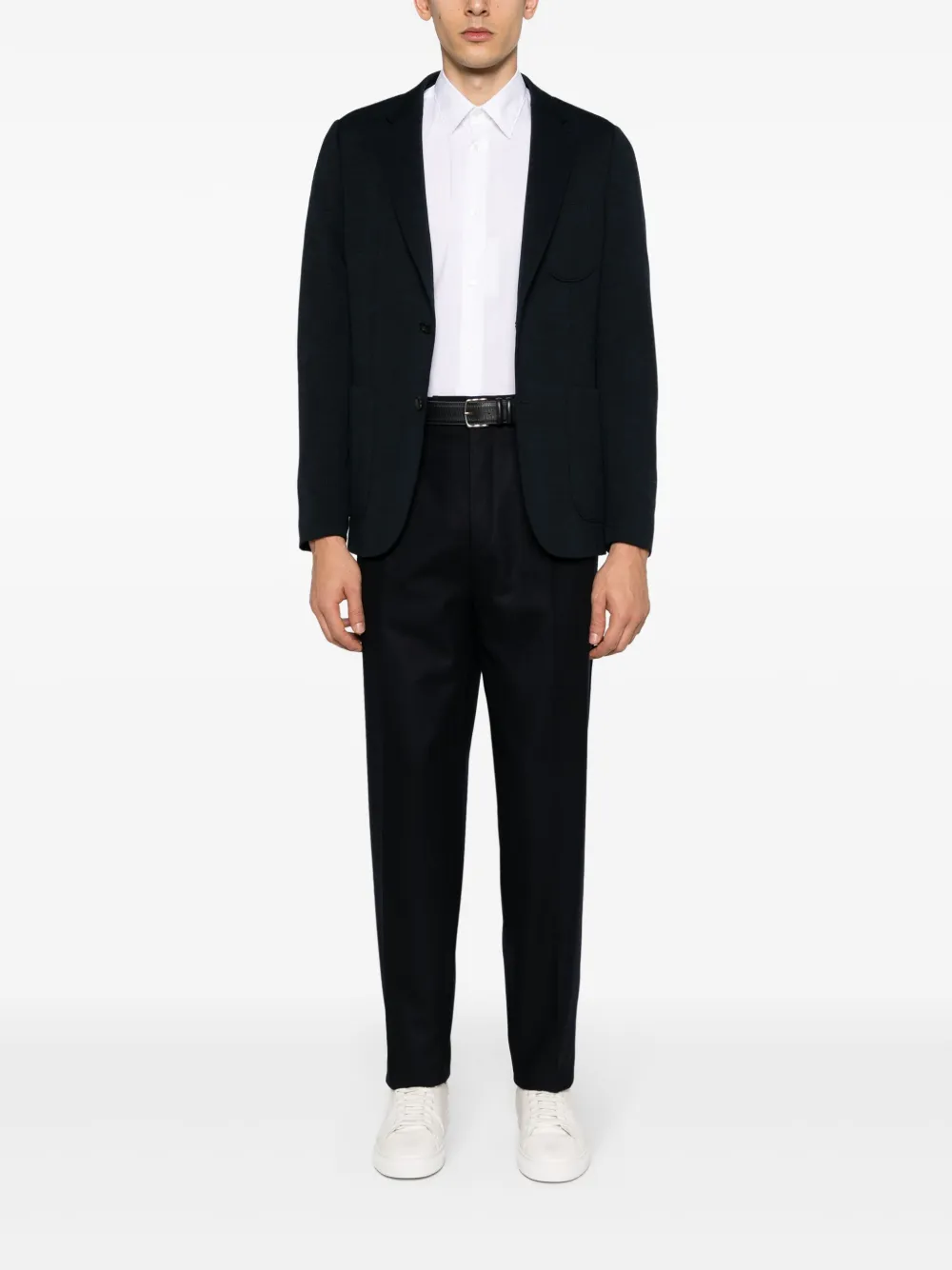 Zegna Pantalon met geplooid detail - Blauw
