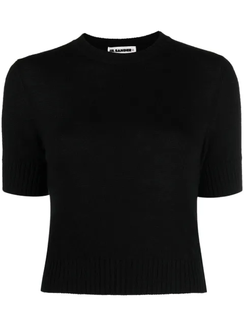 Jil Sander cropped wool jumper