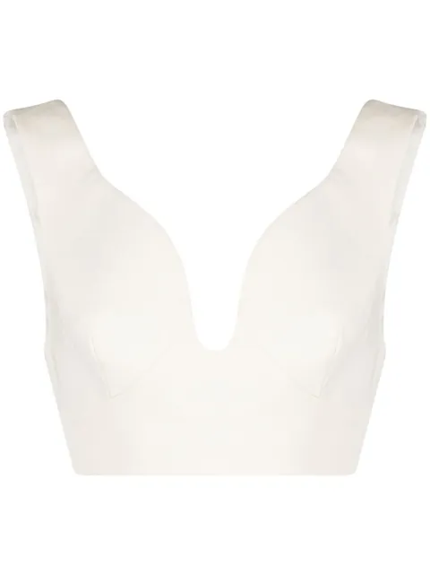 Jil Sander open-back sleeveless crop top