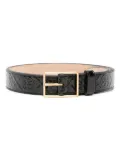 Tory Burch T Monogram patent-leather belt - Black