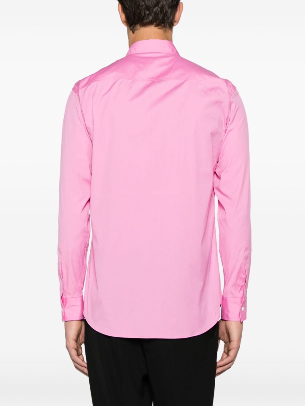 Shop Dsquared2 Logo-print Cotton Shirt In Pink