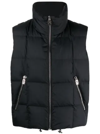 DSQUARED2 Icon funnel neck Quilted Down Gilet Black FARFETCH GE