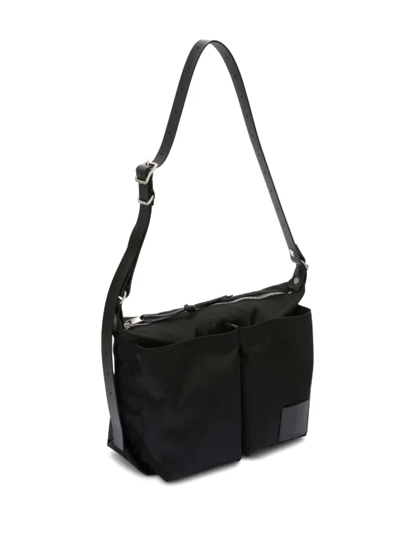 バッグ JIL SANDER Pilot Crossbody Bag Jil Sander Pilot Crossbody Messenger Bag | Black | FARFETCH CA