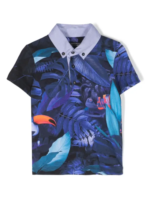 Lapin House playera tipo polo con estampado gráfico