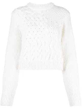 CECILIE BAHNSEN ケーブルニット セーター Cecilie Bahnsen ケーブルニット セーター | ホワイト | FARFETCH JP