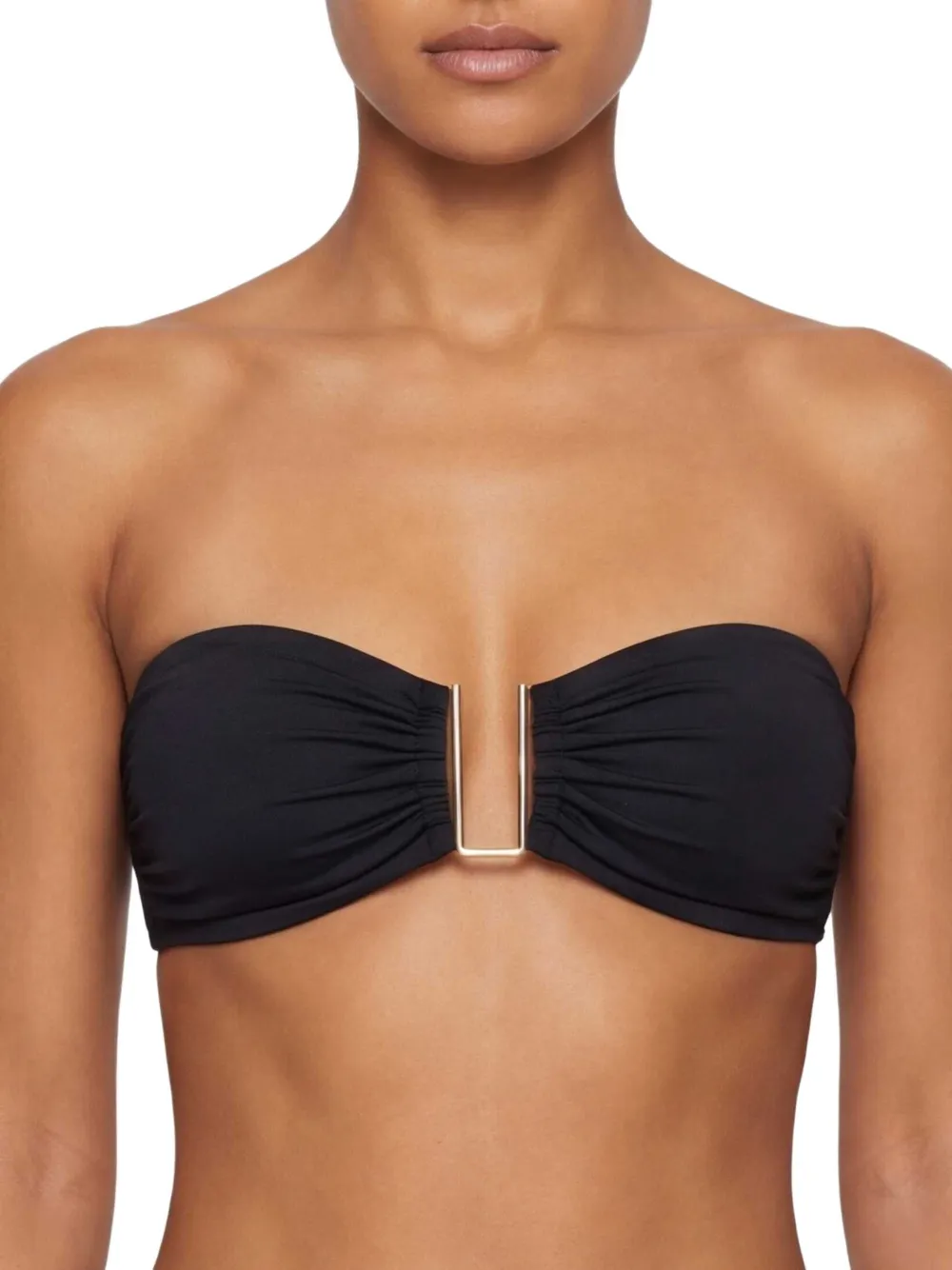 Melissa Odabash Barcelona bandeau bikinitop Zwart